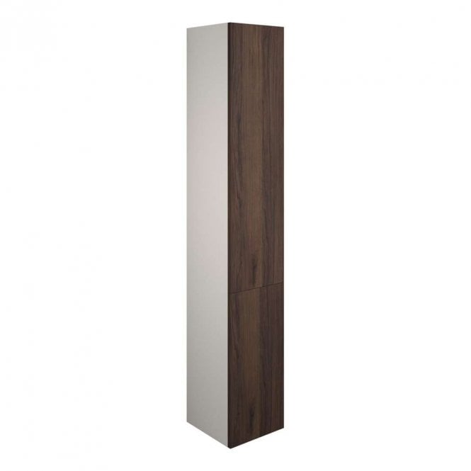 Dove Bathrooms Blake 300mm Tall Unit - Warm Walnut (Grey Cabinet)