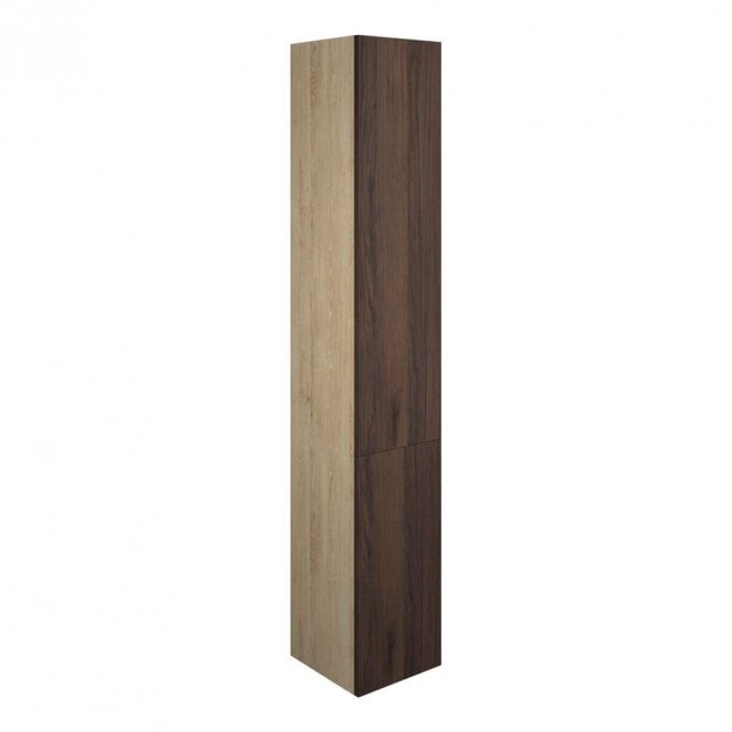 Dove Bathrooms Blake 300mm Tall Unit - Warm Walnut (Oak Cabinet)