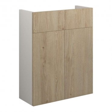 Blake 500mm Slim Basin Unit - Havana Oak (Grey Cabinet)