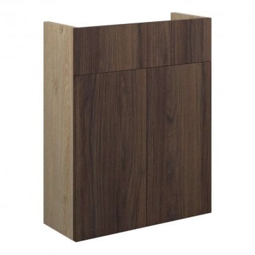 Blake 500mm Slim Basin Unit - Warm Walnut (Oak Cabinet)