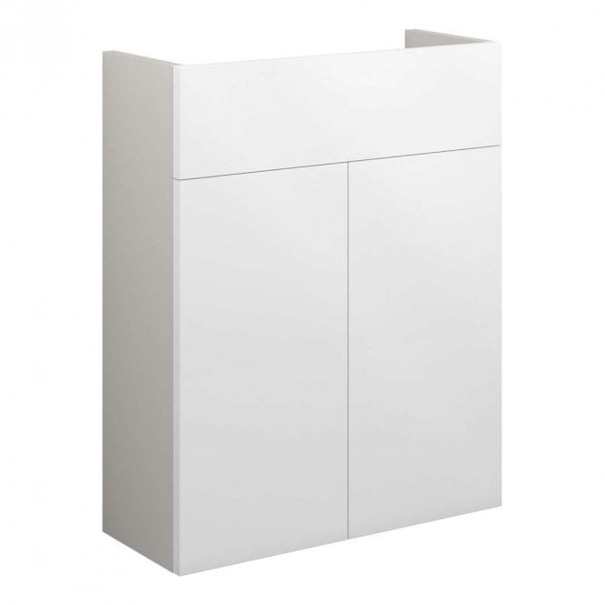 Dove Bathrooms Blake 500mm Slim Basin Unit - White Gloss (Grey Cabinet)