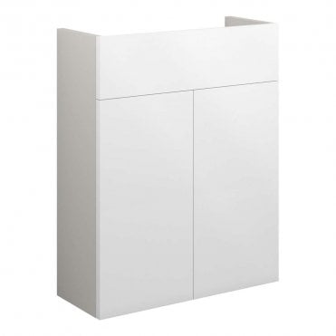 Blake 500mm Slim Basin Unit - White Gloss (Grey Cabinet)