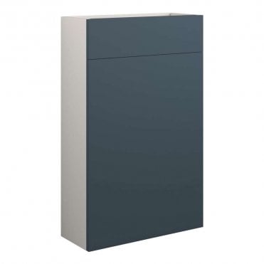 Blake 500mm Slim WC Unit - Matt Arley Blue (Grey Cabinet)