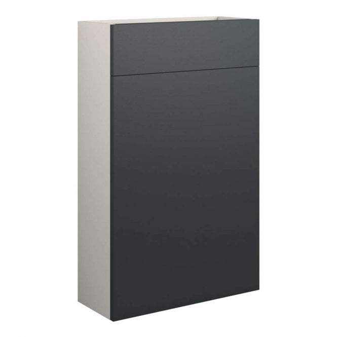 Dove Bathrooms Blake 500mm Slim WC Unit - Matt Graphite Grey (Grey Cabinet)