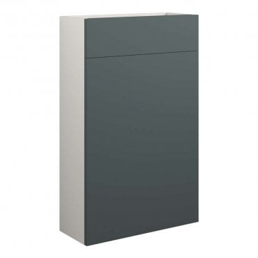 Blake 500mm Slim WC Unit - Matt Green (Grey Cabinet)