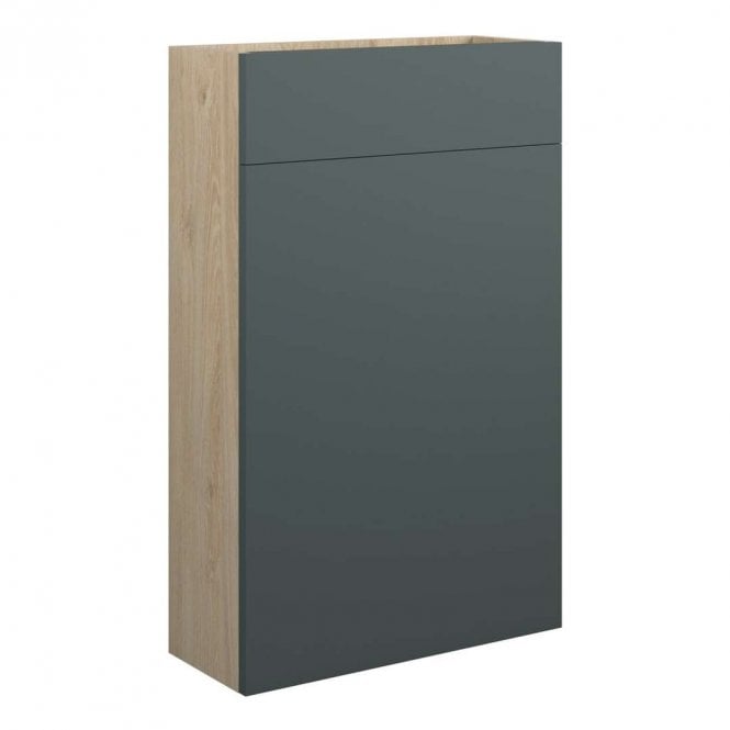 Dove Bathrooms Blake 500mm Slim WC Unit - Matt Green (Oak Cabinet)