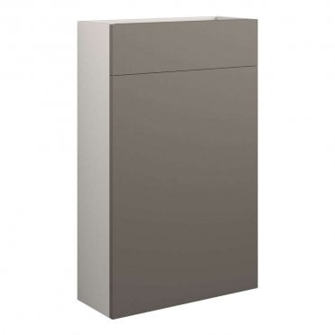 Blake 500mm Slim WC Unit - Matt Stone (Grey Cabinet)
