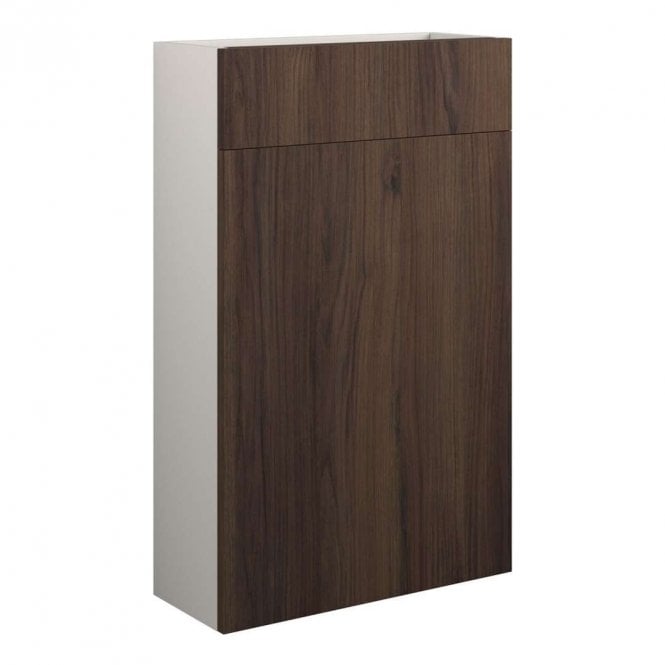 Dove Bathrooms Blake 500mm Slim WC Unit - Warm Walnut (Grey Cabinet)