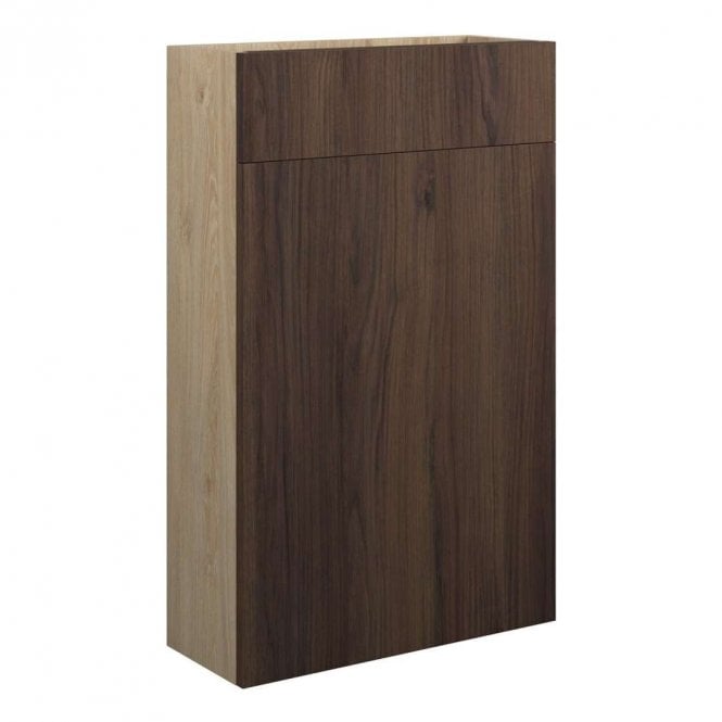 Dove Bathrooms Blake 500mm Slim WC Unit - Warm Walnut (Oak Cabinet)