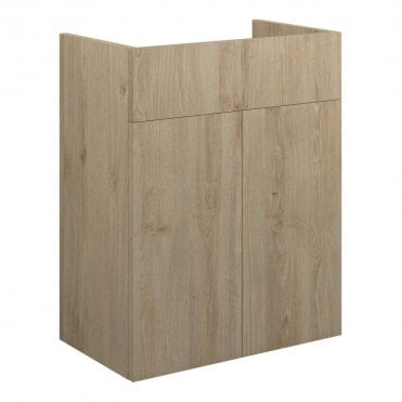 Blake 500mm Standard Basin Unit - Havana Oak (Oak Cabinet)