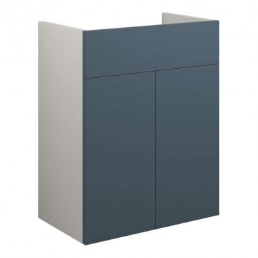 Blake 500mm Standard Basin Unit - Matt Arley Blue (Grey Cabinet)