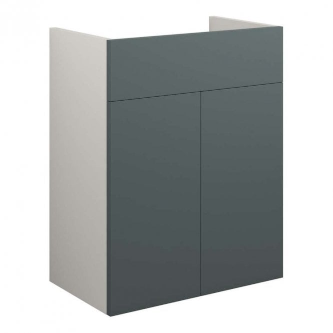 Dove Bathrooms Blake 500mm Standard Basin Unit - Matt Green (Grey Cabinet)
