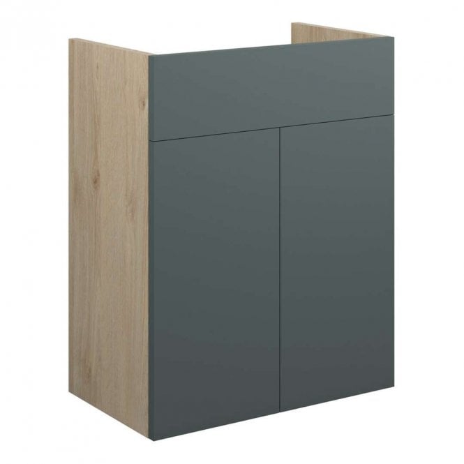 Dove Bathrooms Blake 500mm Standard Basin Unit - Matt Green (Oak Cabinet)