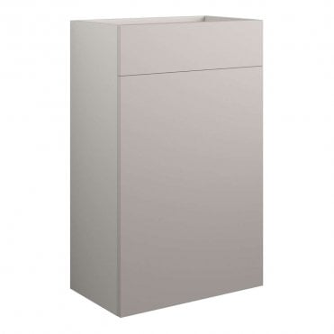 Blake 500mm Standard WC Unit - Matt Dove Grey (Grey Cabinet)