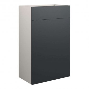 Blake 500mm Standard WC Unit - Matt Graphite Grey (Grey Cabinet)