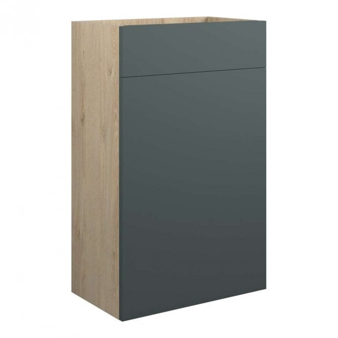 Dove Bathrooms Blake 500mm Standard WC Unit - Matt Green (Oak Cabinet)