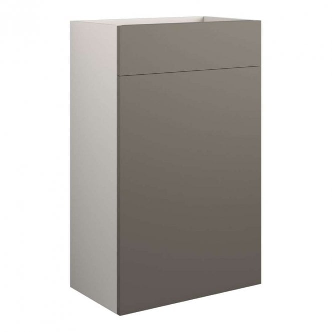 Dove Bathrooms Blake 500mm Standard WC Unit - Matt Stone (Grey Cabinet)