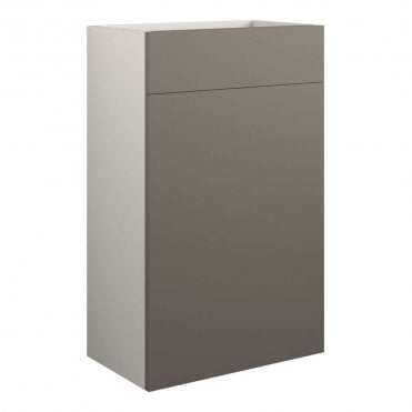 Blake 500mm Standard WC Unit - Matt Stone (Grey Cabinet)