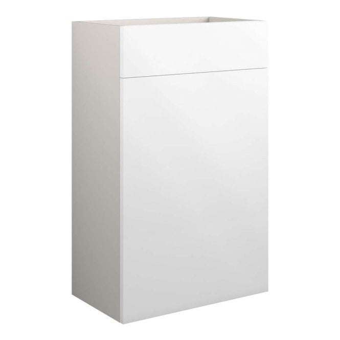 Dove Bathrooms Blake 500mm Standard WC Unit - White Gloss (Grey Cabinet)