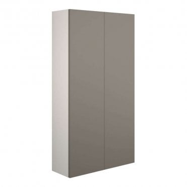 Blake 600mm Slim 2 Door Wall Unit - Matt Stone (Grey Cabinet)