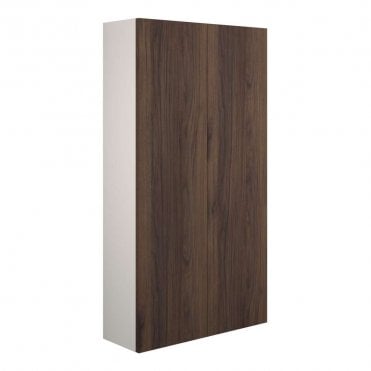 Blake 600mm Slim 2 Door Wall Unit - Warm Walnut (Grey Cabinet)