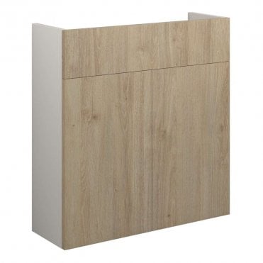 Blake 600mm Slim Basin Unit - Havana Oak (Grey Cabinet)