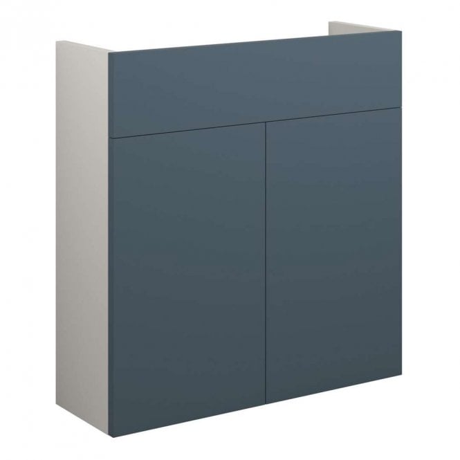 Dove Bathrooms Blake 600mm Slim Basin Unit - Matt Arley Blue (Grey Cabinet)