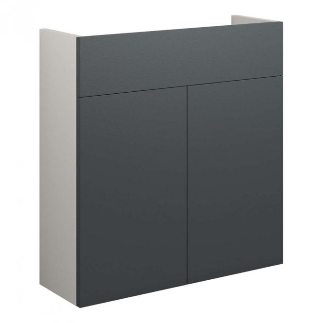 Dove Bathrooms Blake 600mm Slim Basin Unit - Matt Graphite Grey (Grey Cabinet)