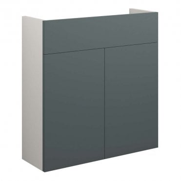 Blake 600mm Slim Basin Unit - Matt Green (Grey Cabinet)