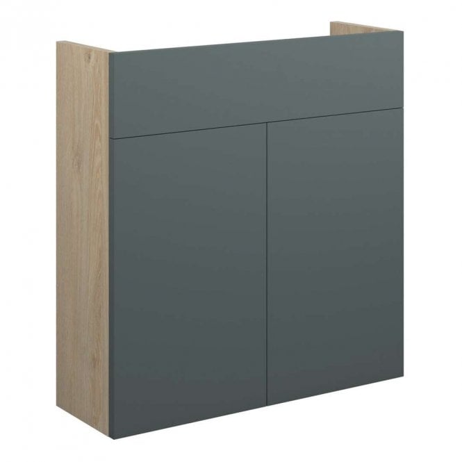 Dove Bathrooms Blake 600mm Slim Basin Unit - Matt Green (Oak Cabinet)
