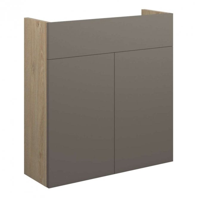 Dove Bathrooms Blake 600mm Slim Basin Unit - Matt Stone (Oak Cabinet)