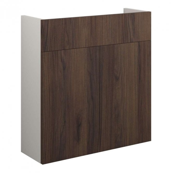 Dove Bathrooms Blake 600mm Slim Basin Unit - Warm Walnut (Grey Cabinet)