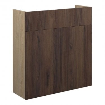 Blake 600mm Slim Basin Unit - Warm Walnut (Oak Cabinet)