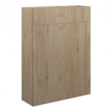 Blake 600mm Slim WC Unit - Havana Oak (Oak Cabinet)