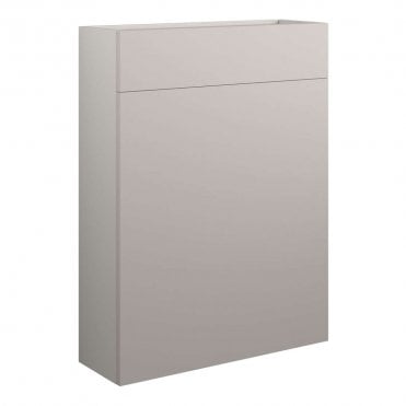 Blake 600mm Slim WC Unit - Matt Dove Grey (Grey Cabinet)
