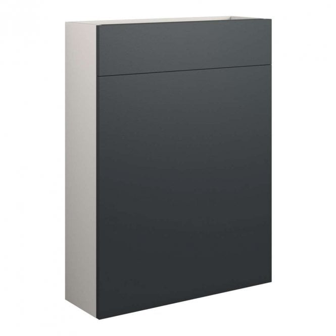 Dove Bathrooms Blake 600mm Slim WC Unit - Matt Graphite Grey (Grey Cabinet)