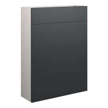 Blake 600mm Slim WC Unit - Matt Graphite Grey (Grey Cabinet)