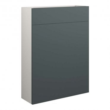 Blake 600mm Slim WC Unit - Matt Green (Grey Cabinet)