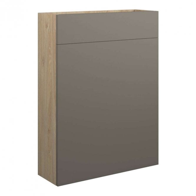 Dove Bathrooms Blake 600mm Slim WC Unit - Matt Stone (Oak Cabinet)