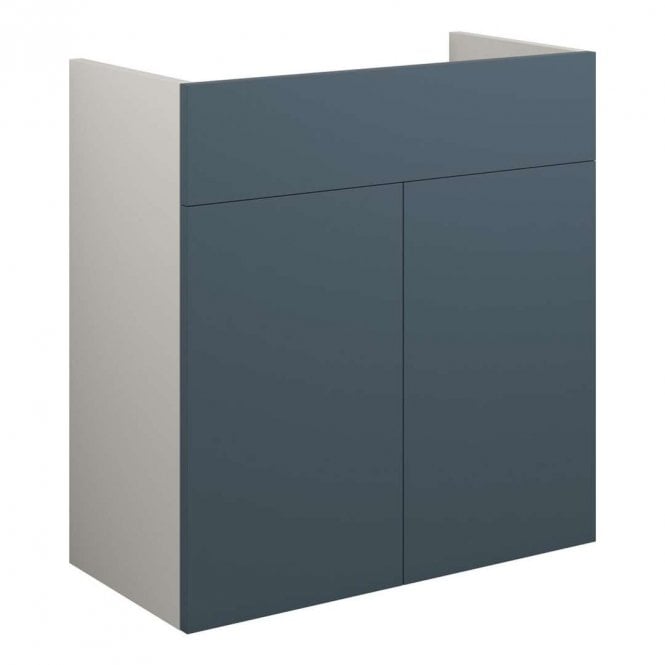 Dove Bathrooms Blake 600mm Standard Basin Unit - Matt Arley Blue (Grey Cabinet)