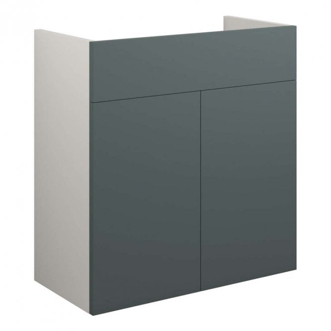 Dove Bathrooms Blake 600mm Standard Basin Unit - Matt Green (Grey Cabinet)