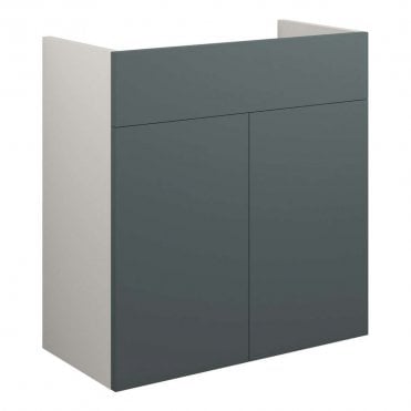 Blake 600mm Standard Basin Unit - Matt Green (Grey Cabinet)