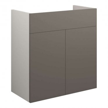 Blake 600mm Standard Basin Unit - Matt Stone (Grey Cabinet)