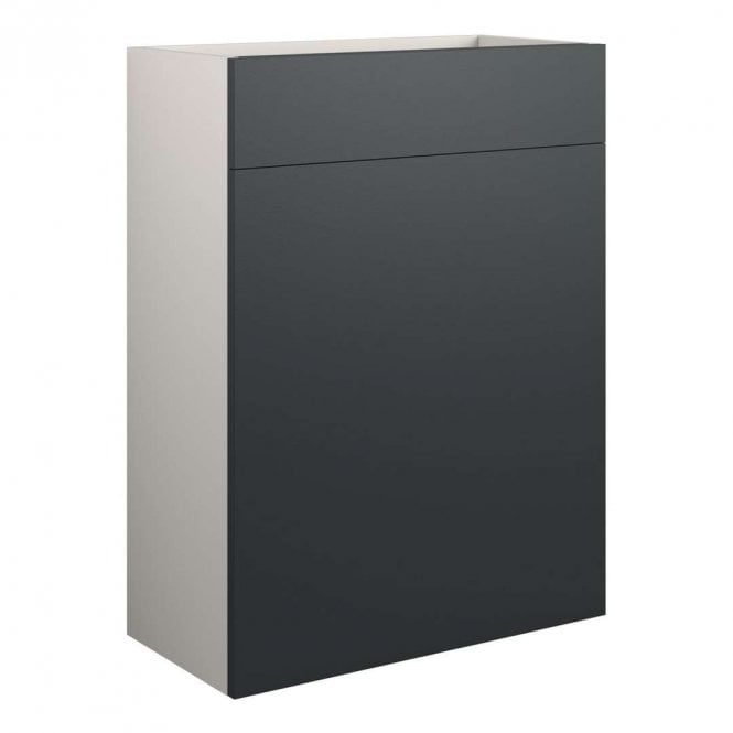 Dove Bathrooms Blake 600mm Standard WC Unit - Matt Graphite Grey (Grey Cabinet)