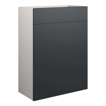 Blake 600mm Standard WC Unit - Matt Graphite Grey (Grey Cabinet)