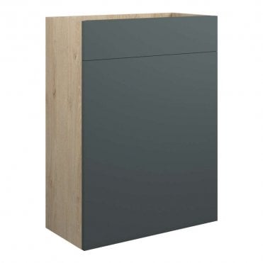 Blake 600mm Standard WC Unit - Matt Green (Oak Cabinet)