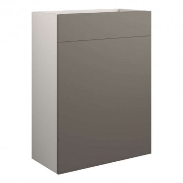 Blake 600mm Standard WC Unit - Matt Stone (Grey Cabinet)