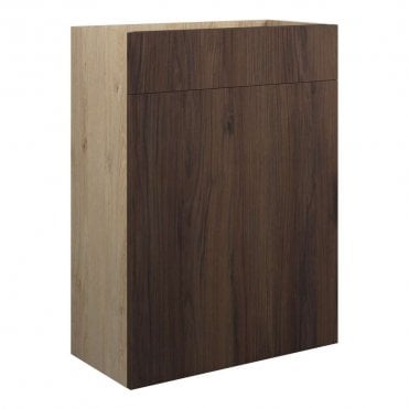 Blake 600mm Standard WC Unit - Warm Walnut (Oak Cabinet)