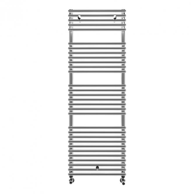 Dove Bathrooms Brent 1450mm x 500mm Chrome Round Bar Ladder Towel Radiator