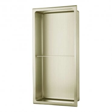 Brushed Brass 610mm x 360mm x 102mm Rectangular Integrated Niche